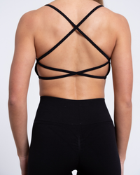 MIA SPORTS BRA ESPALDA CRUZADA EN NEGRO