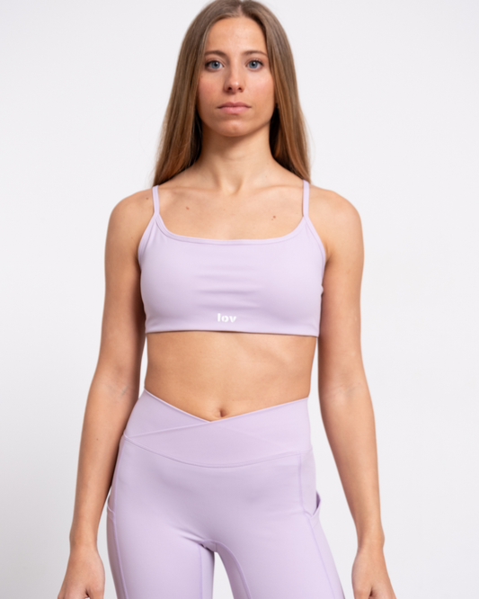 LUNA LEGGINGS DEPORTIVO CINTURA CRUZADA EN LILA